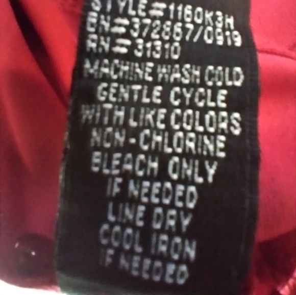 BCX Elegant Red Scalloped Edge Sleeveless Dress Size 15 Vacation Resortwear - Picture 6 of 9